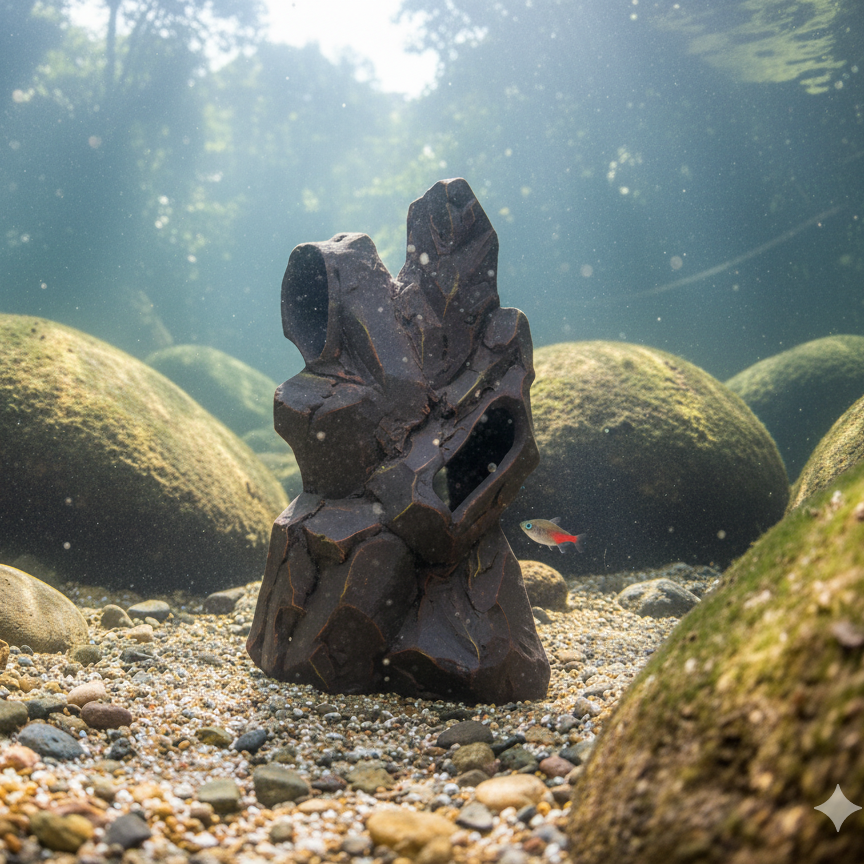 Грот в акваріум Стрімка Скеля
