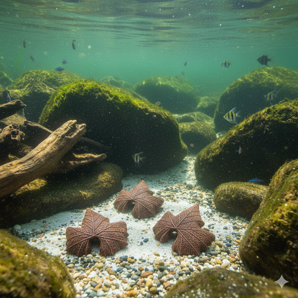 Укриття для мальків Листя набір 3 шт