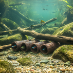 Загрузить изображение в средство просмотра галереи, Набір трубок укриття Pleco Cave Kit 4 pcs M size caves
