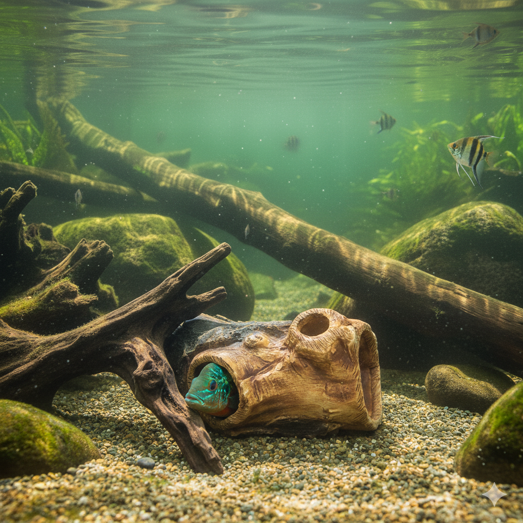 Декор для акваріума Будинок на дереві