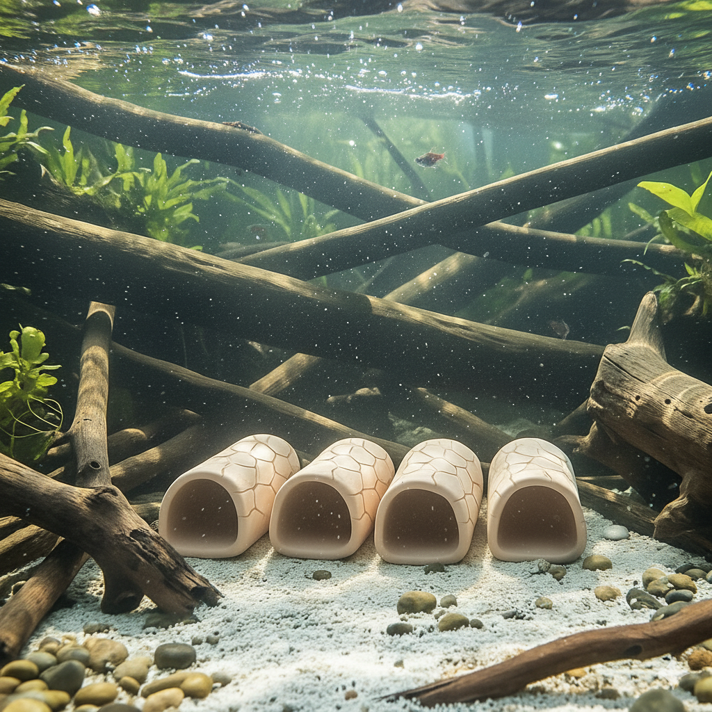 Трубка для розведення сомів Pleco Cave Camel Medium